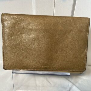 All saint’s | Gold glitz wallet clutch combo - leather